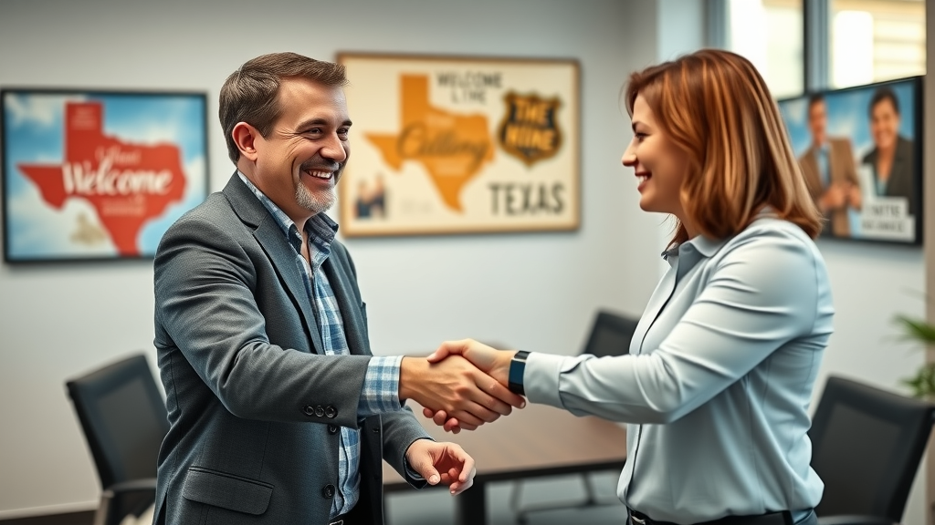 onboarding process employee retention Texas mentor new hire handshake