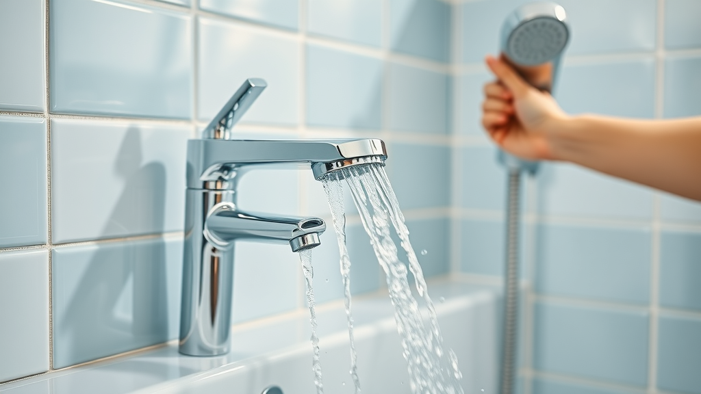 Water-saving plumbing fixtures for green building in arid regions