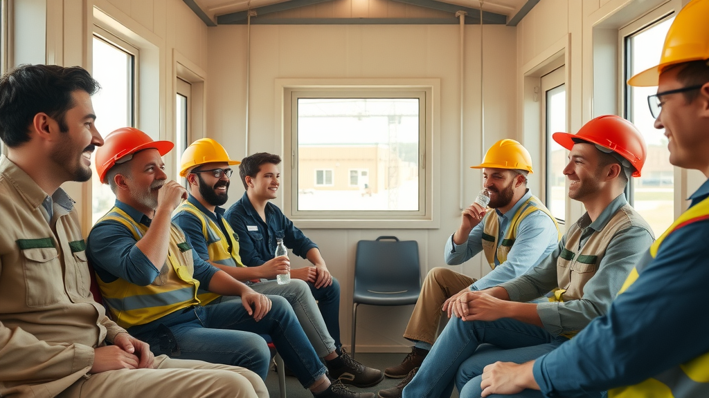 construction breakroom fatigue management rest periods worker safety occupational health day shift